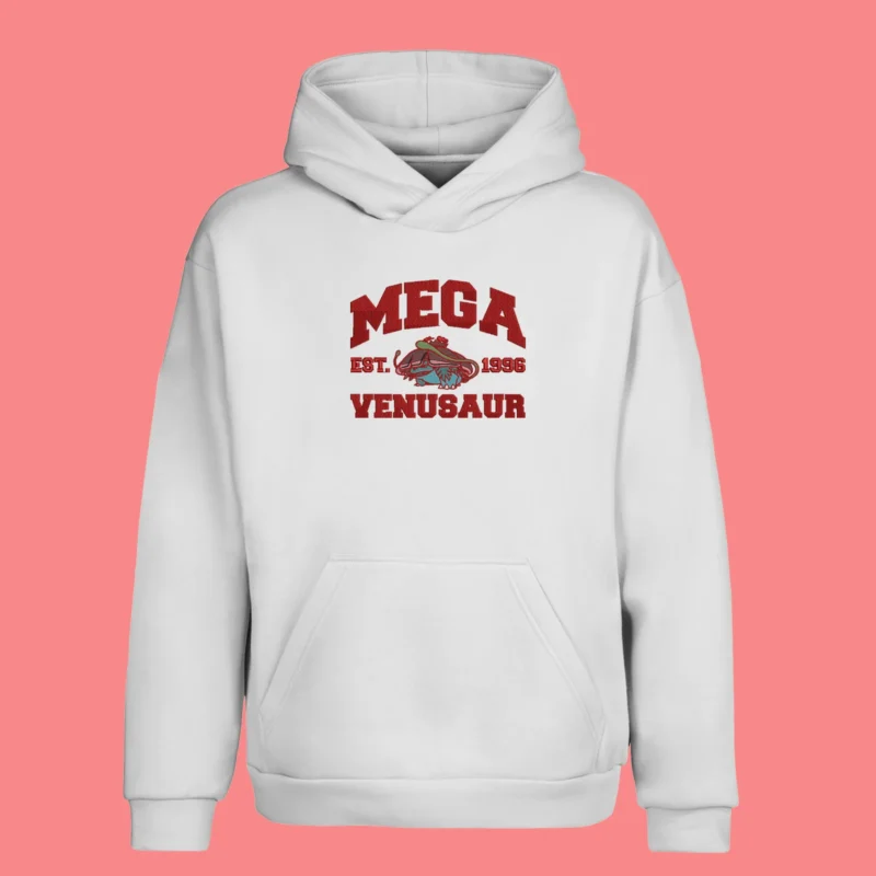 Mega Venusaur Bloom Power | Pokemon | Sweat à capuche brodé