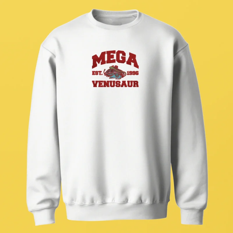 Mega Venusaur Bloom Power | Pokemon | Sweatshirt brodé