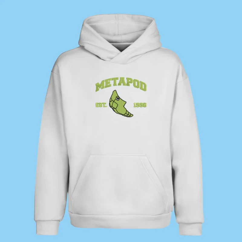 Metapod Cocoon Calm | Pokemon | Sweat à capuche brodé