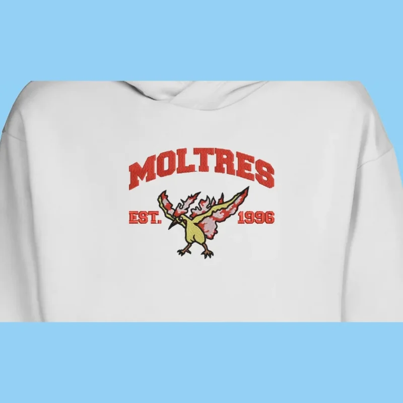 Moltres Flame Flight | Pokemon | Sweat à capuche brodé