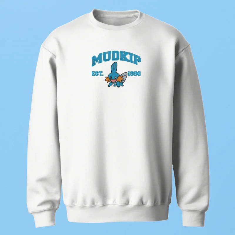 Mudkip Water Smile | Pokemon | Sweatshirt brodé