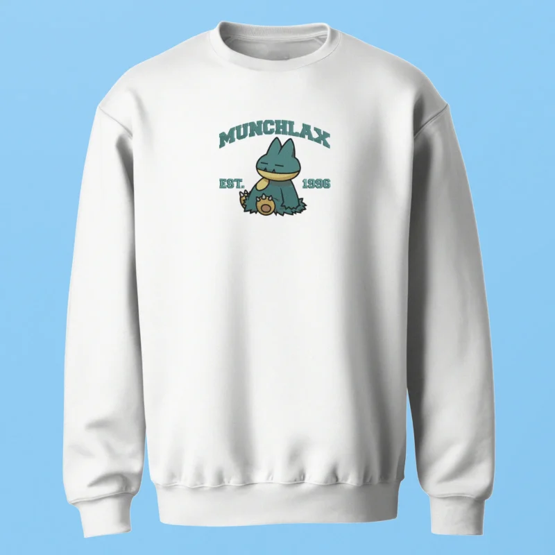 Munchlax Sleepy Snack | Pokemon | Sweatshirt brodé