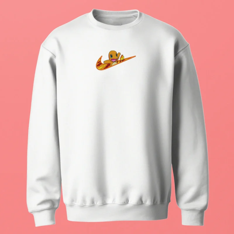 Charmander Flame Surf | Pokemon | Sweatshirt brodé