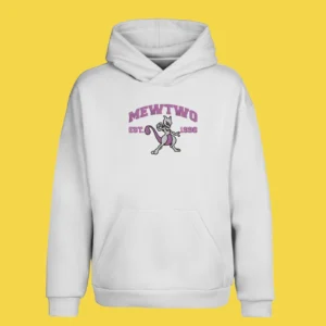 Mewtwo Psychic Power | Pokemon | Sweat à capuche brodé
