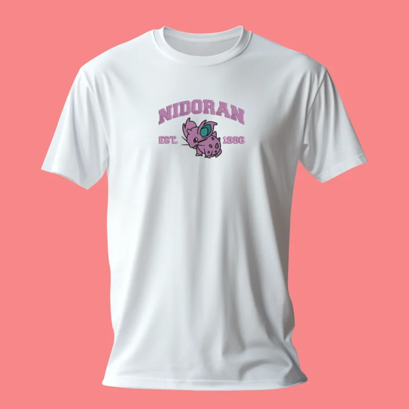 Nidoran Poison Pup | Pokemon | T-shirt brodé Nidoran Poison Pup | Pokemon | T-shirt brodé