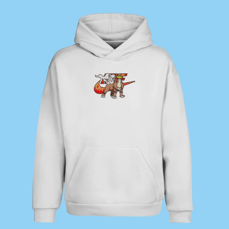 Entei Legendary Flame | Pokemon | Sweat à capuche brodé