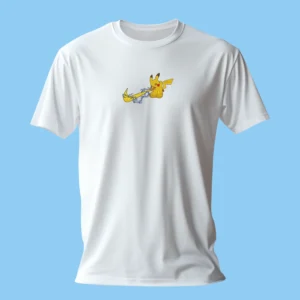 Pikachu Electric Surf | Pokemon | T-shirt brodé