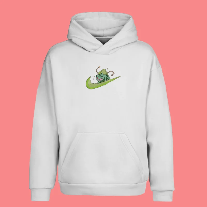 Bulbasaur Leaf Surf | Pokemon | Sweat à capuche brodé