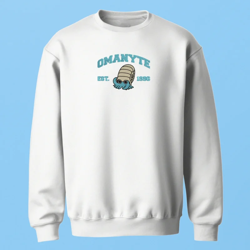 Omanyte Fossil Curl | Pokemon | Sweatshirt brodé