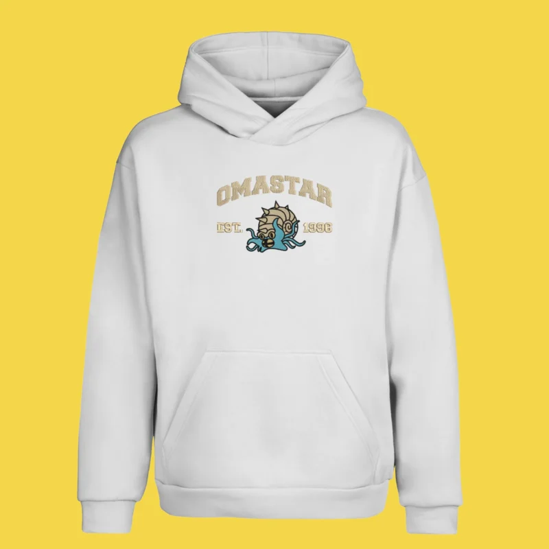 Omastar Fossil Spiral | Pokemon | Sweat à capuche brodé