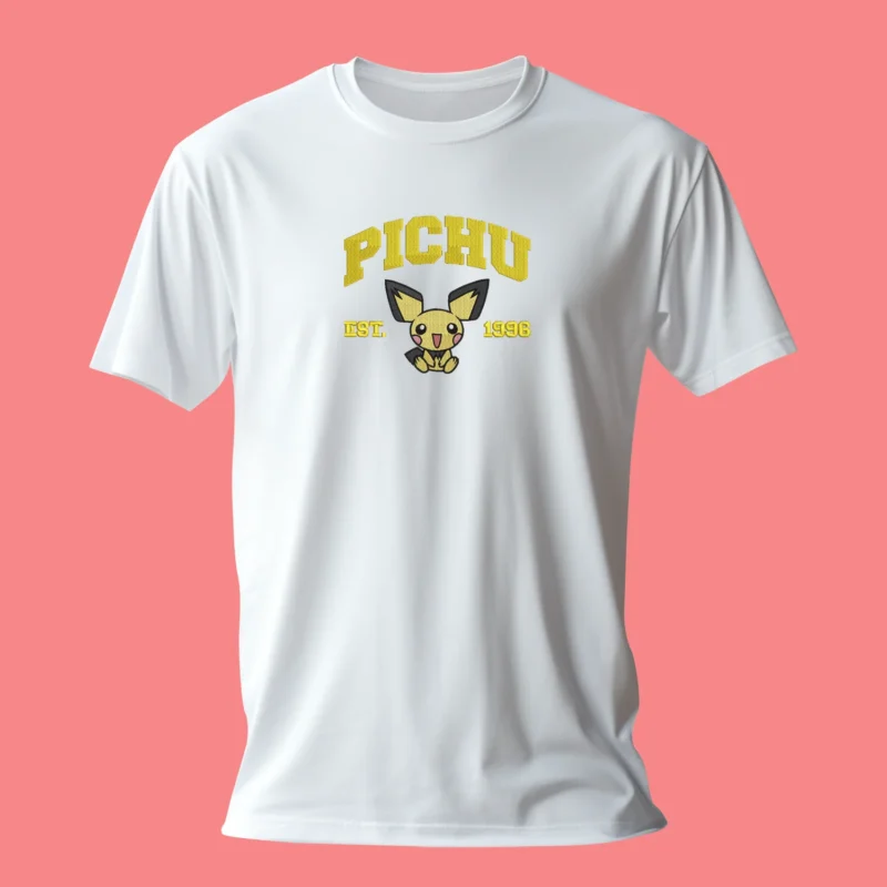 Pichu Tiny Spark | Pokemon | T-shirt brodé