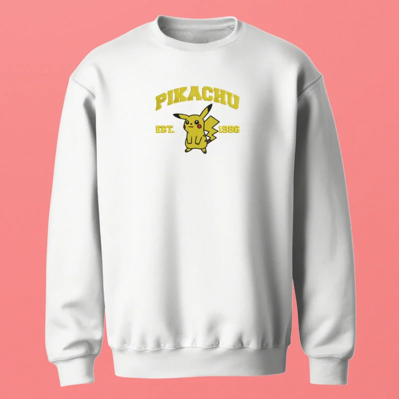Pikachu Classic Spark | Pokemon | Sweatshirt brodé