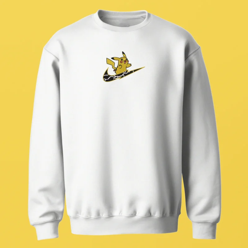Pikachu Thunder Surf | Pokemon | Sweatshirt brodé