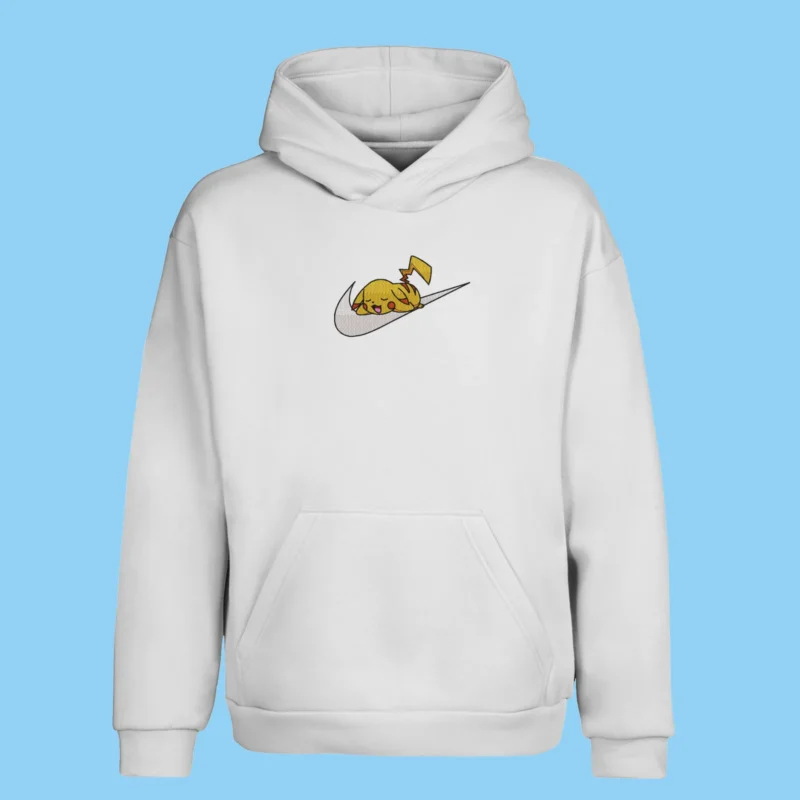 Pikachu Sleepy Surf | Pokemon | Sweat à capuche brodé