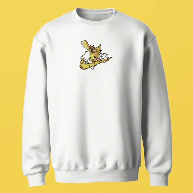 Pikachu Thunderbolt Surf | Pokemon | Sweatshirt brodé