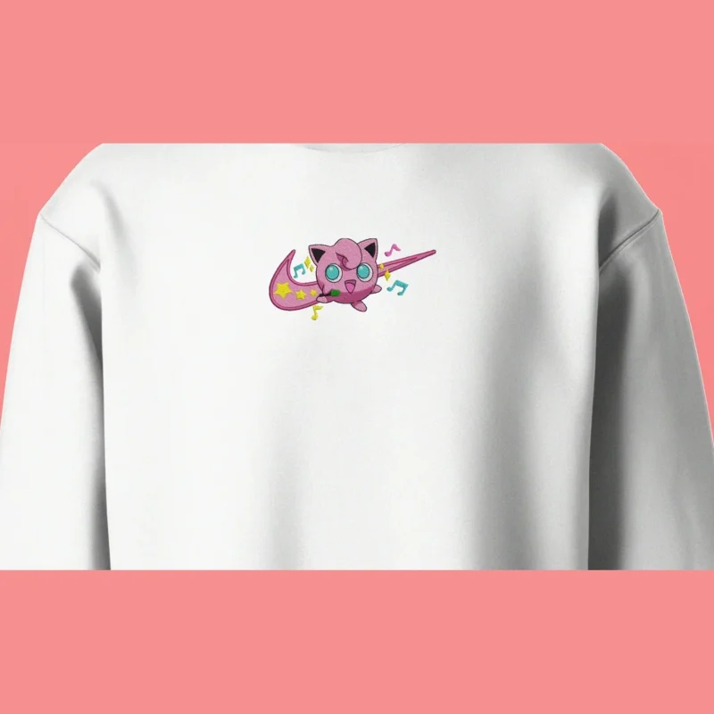 Jigglypuff Music Star | Pokemon | Sweatshirt brodé