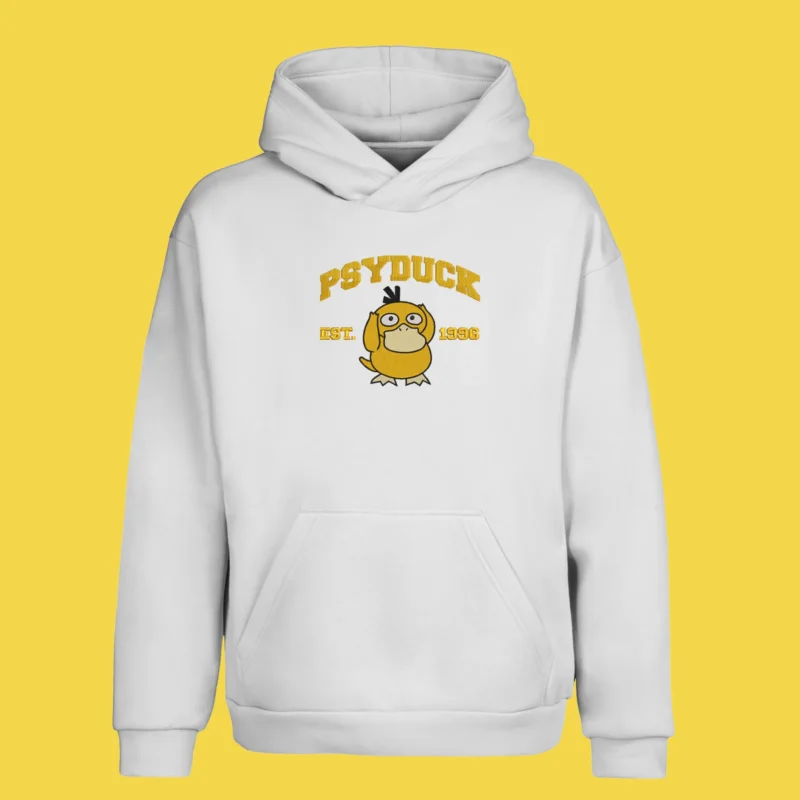 Psyduck Confused Mood | Pokemon | Sweat à capuche brodé