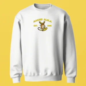 Alolan Raichu Surf Spark | Pokemon | Sweatshirt brodé