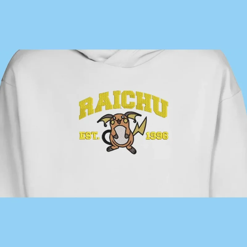 Raichu Electric Joy | Pokemon | Sweat à capuche brodé