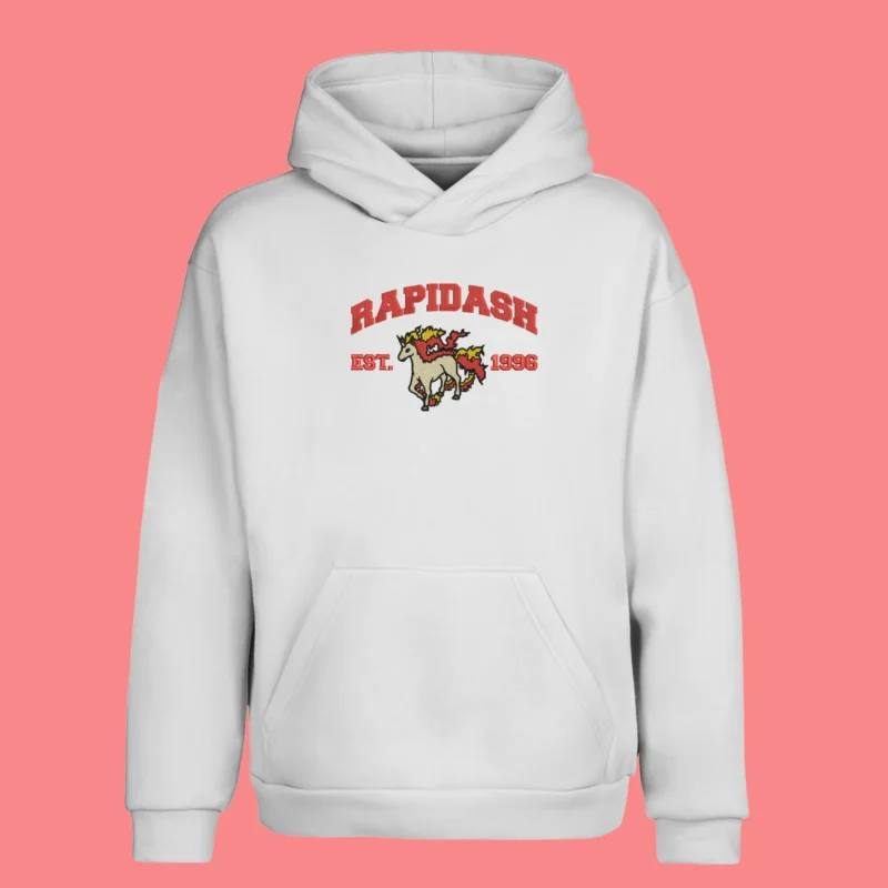 Rapidash Flame Gallop | Pokemon | Sweat à capuche brodé