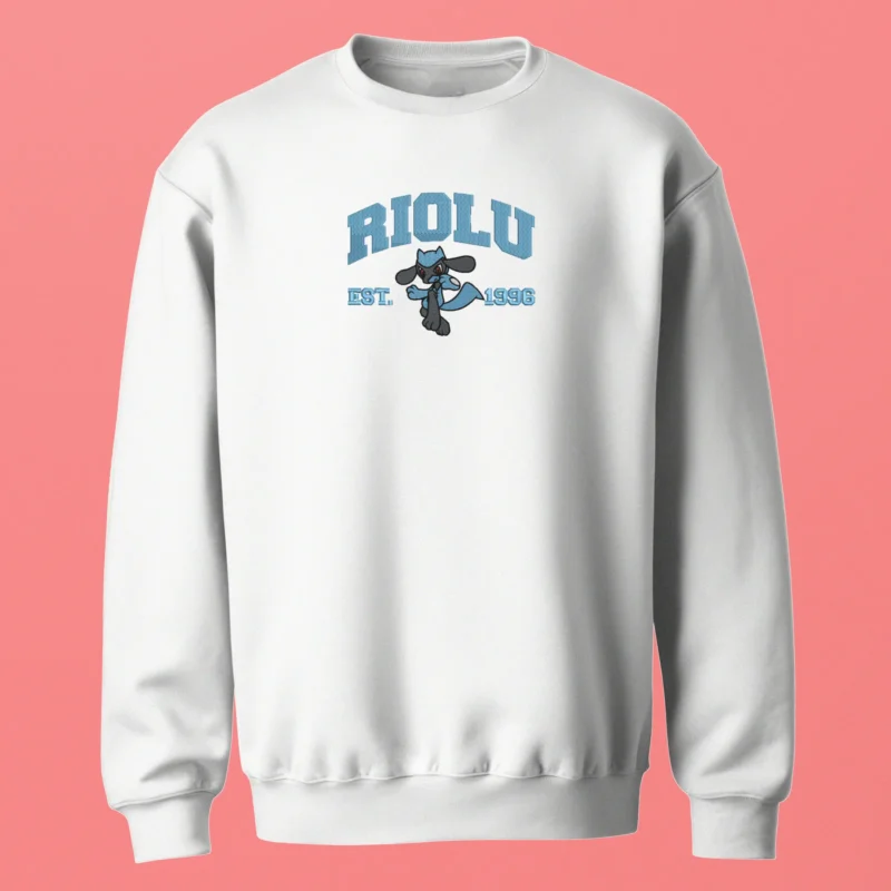Riolu Aura Cub | Pokemon | Sweatshirt brodé
