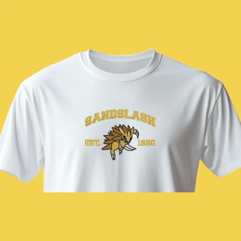 Sandslash Desert Claws | Pokemon | T-shirt brodé