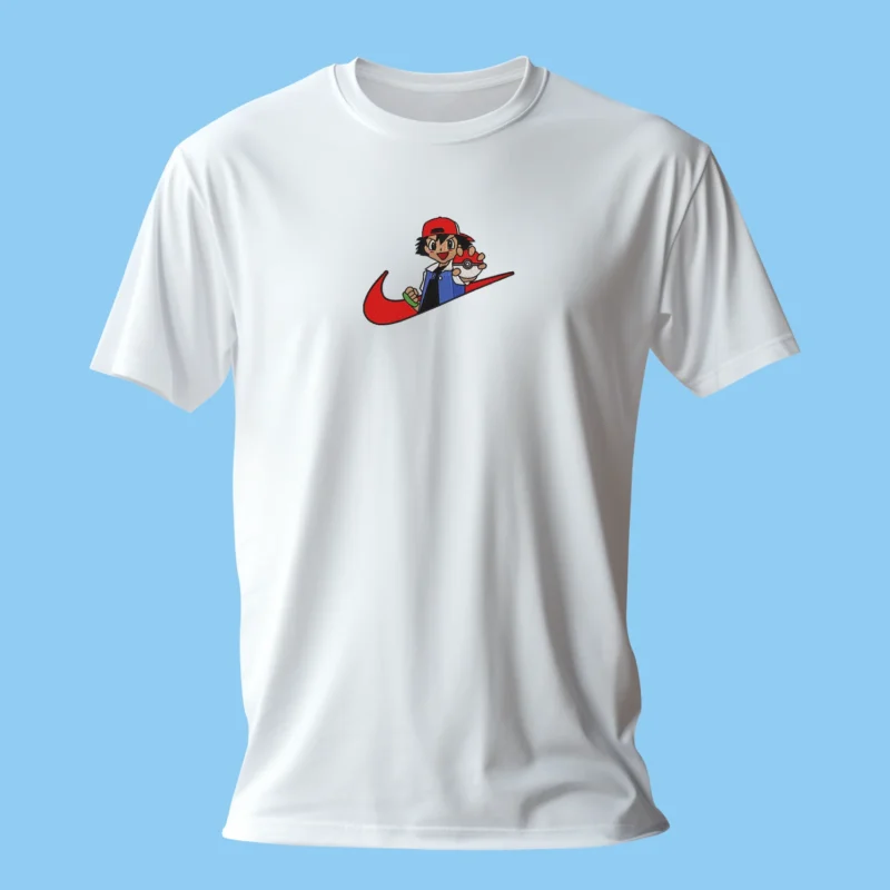Ash Ketchum Pokeball | Pokemon | T-shirt brodé