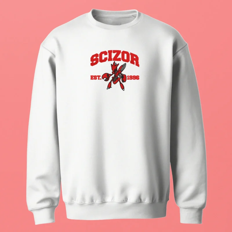Scizor Steel Strike | Pokemon | Sweatshirt brodé