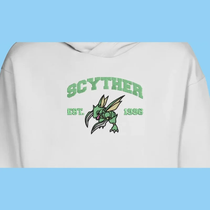Scyther Blade Wings | Pokemon | Sweat à capuche brodé