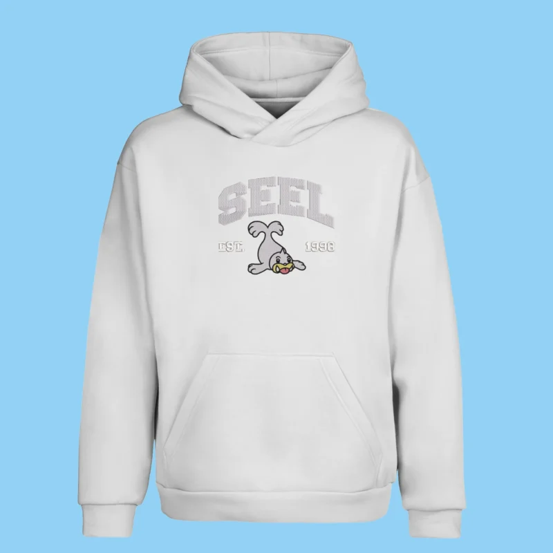 Seel Water Smile | Pokemon | Sweat à capuche brodé