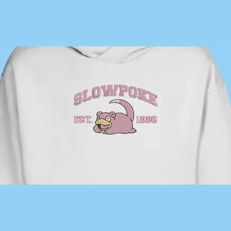 Slowpoke Lazy Smile | Pokemon | Sweat à capuche brodé