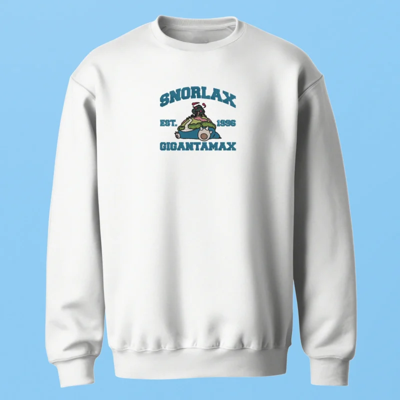 Gigantamax Snorlax Forest | Pokemon | Sweatshirt brodé
