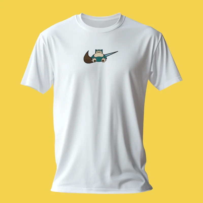 Snorlax Surf Nap | Pokemon | T-shirt brodé