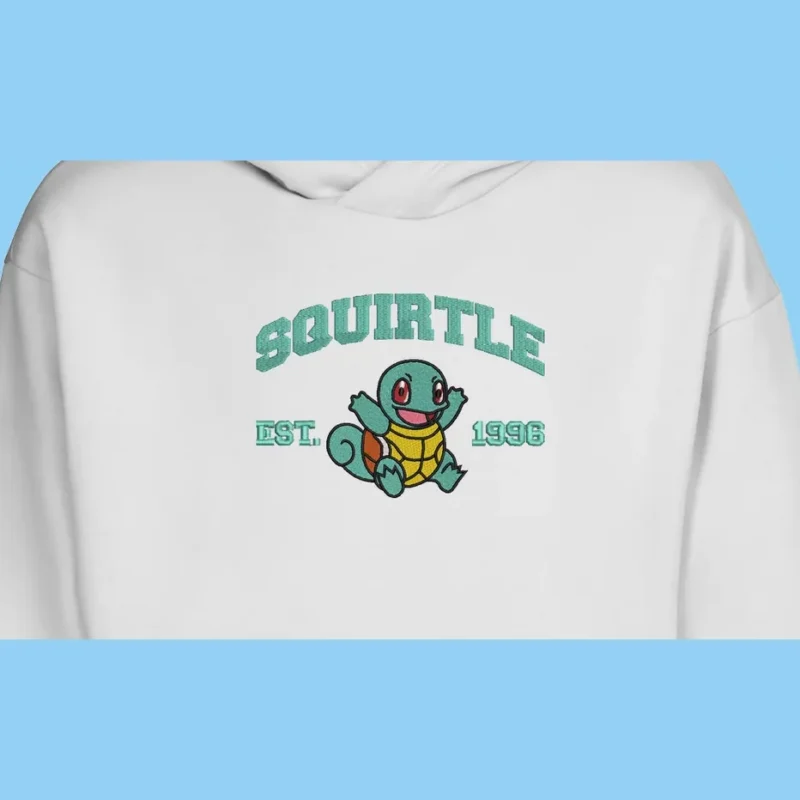 Squirtle Classic Smile | Pokemon | Sweat à capuche brodé