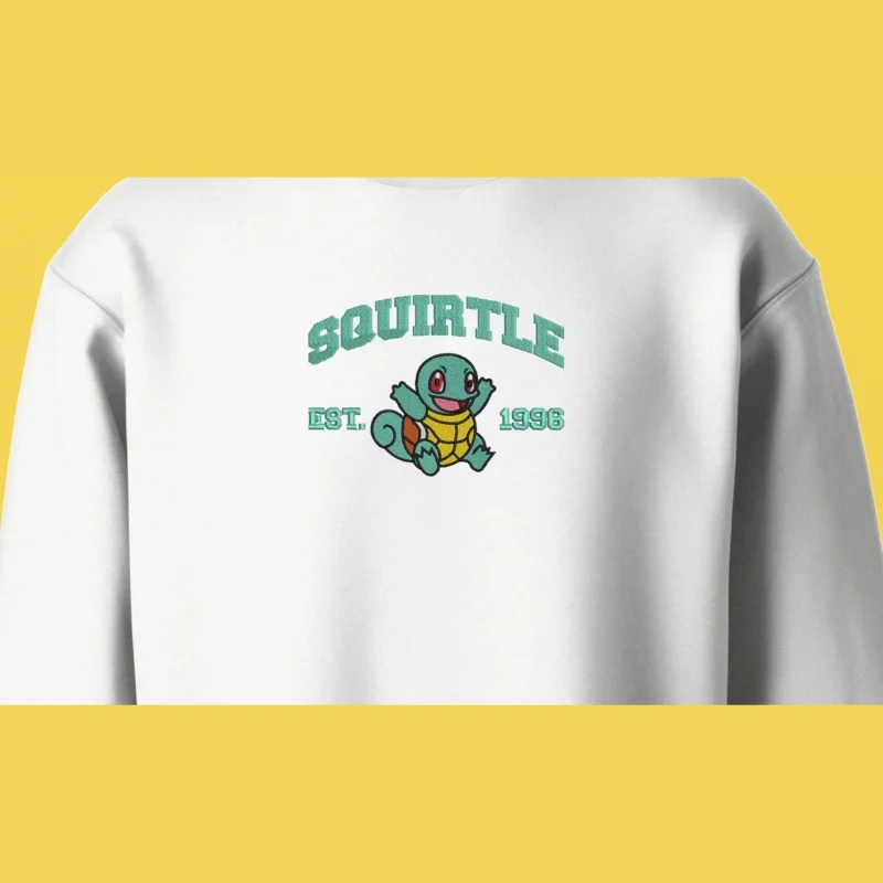 Squirtle Classic Smile | Pokemon | Sweatshirt brodé