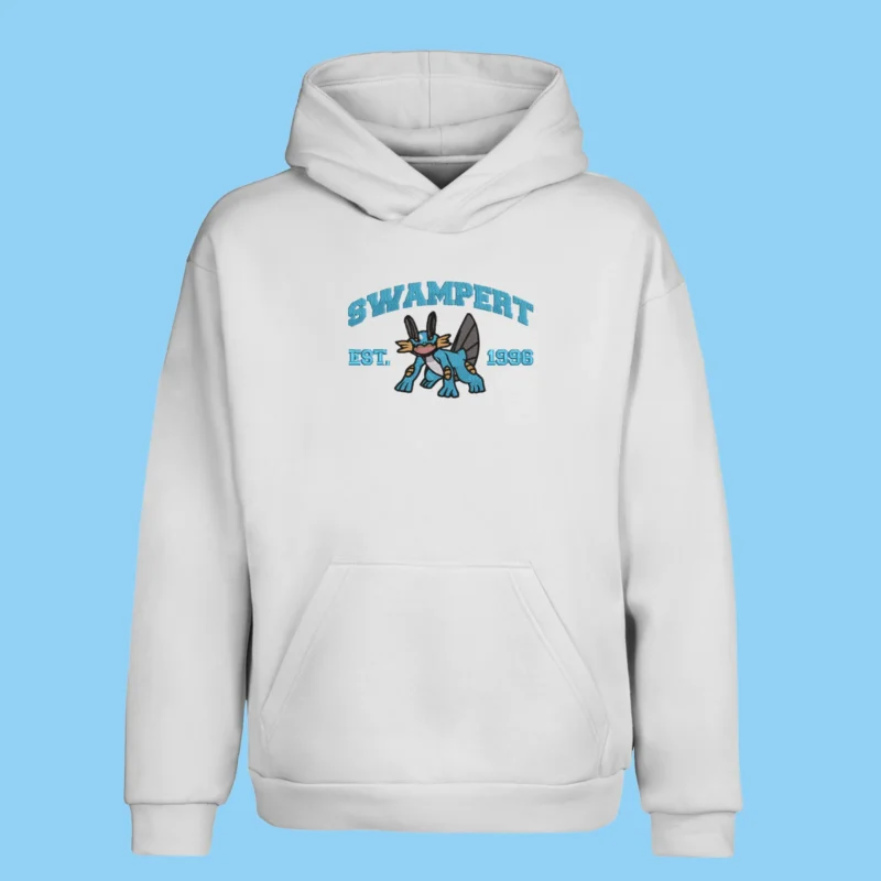 Swampert Mud Power | Pokemon | Sweat à capuche brodé