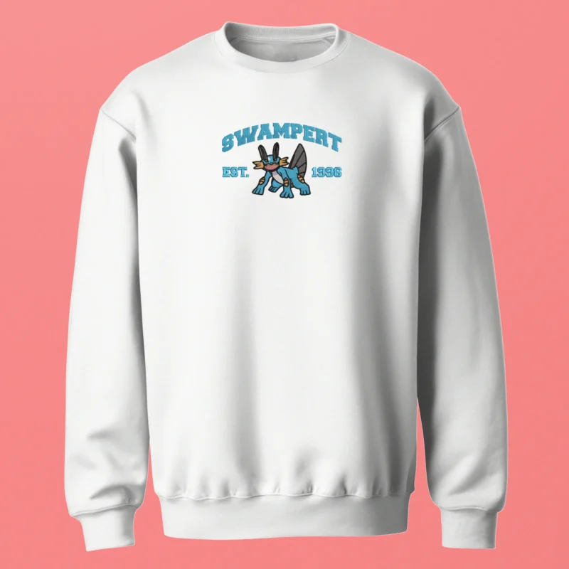 Swampert Mud Power | Pokemon | Sweatshirt brodé