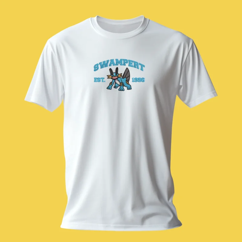 Swampert Mud Power | Pokemon | T-shirt brodé