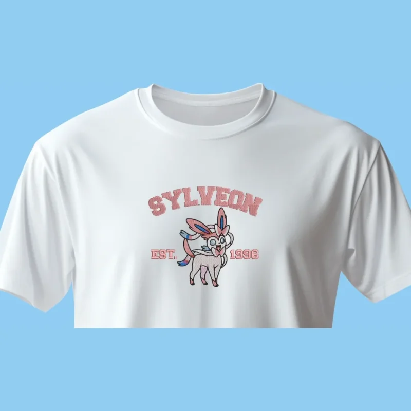 Sylveon Ribbon Grace | Pokemon | T-shirt brodé