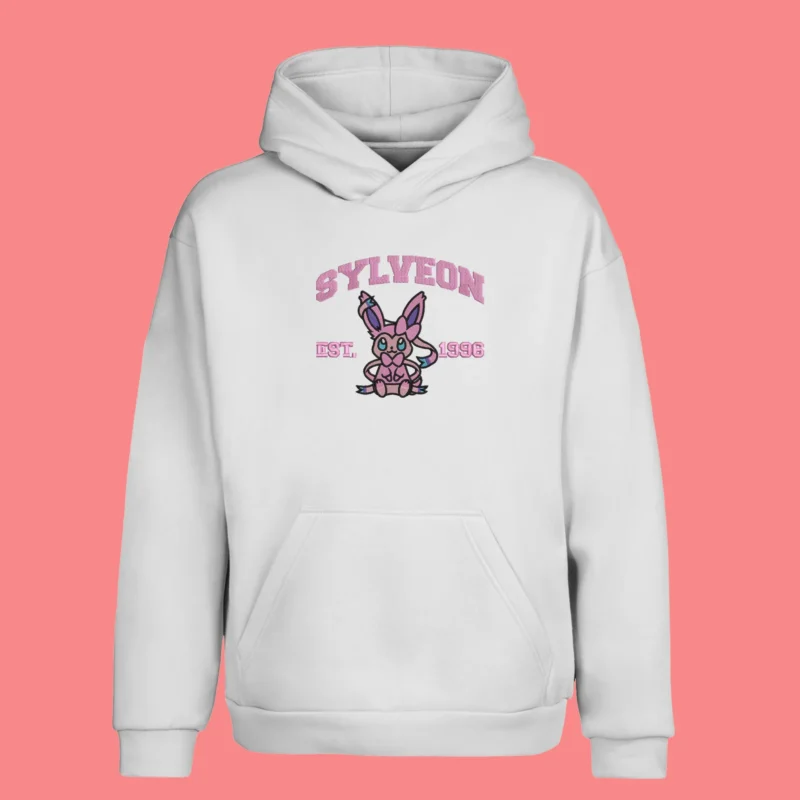 Sylveon Plush Ribbon | Pokemon | Sweat à capuche brodé