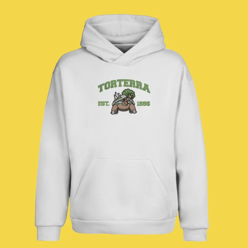 Torterra Forest Shell | Pokemon | Sweat à capuche brodé