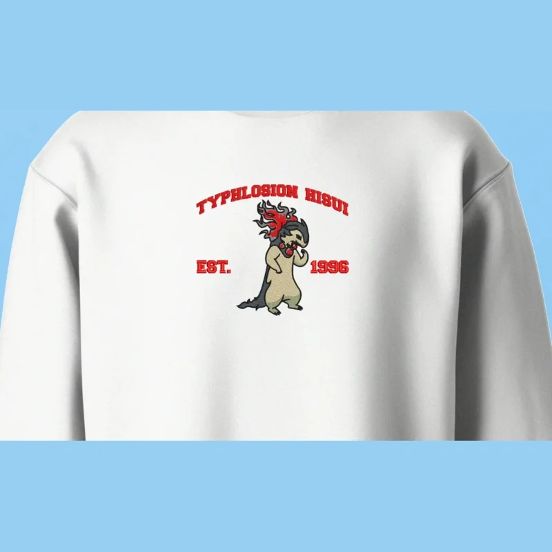 Hisuian Typhlosion Spirit Flame | Pokemon | Sweatshirt brodé