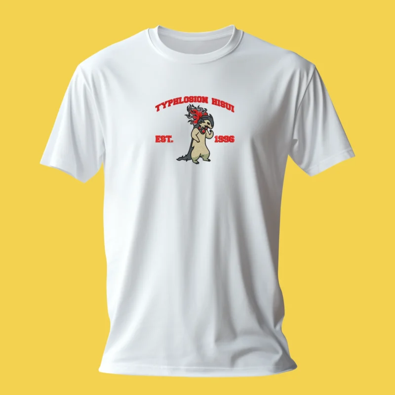 Hisuian Typhlosion Spirit Flame | Pokemon | T-shirt brodé