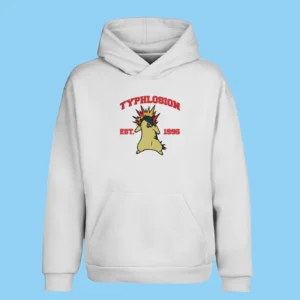 Typhlosion Flame Burst | Pokemon | Sweat à capuche brodé