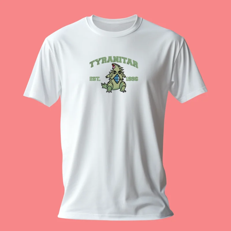 Tyranitar Rock Armor | Pokemon | T-shirt brodé