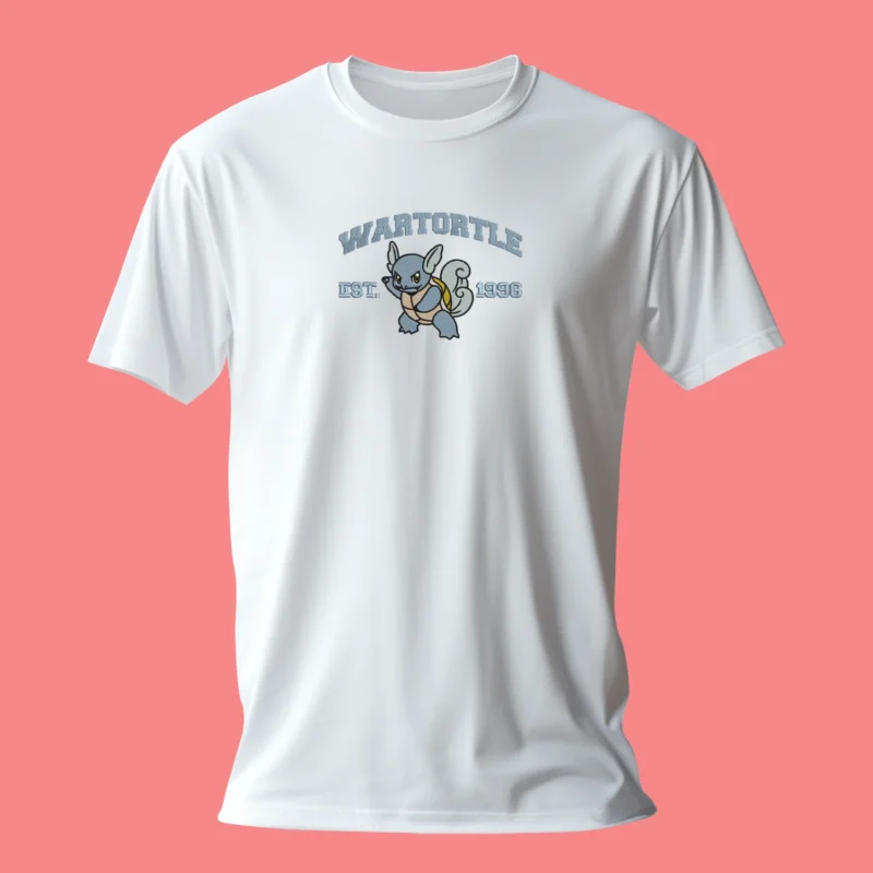 Wartortle Shell Guard | Pokemon | T-shirt brodé