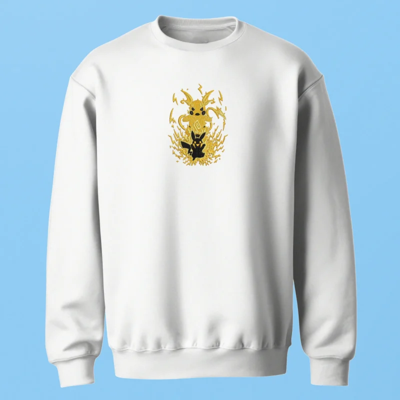 Pikachu Umbreon Thunder | Pokemon | Sweatshirt brodé