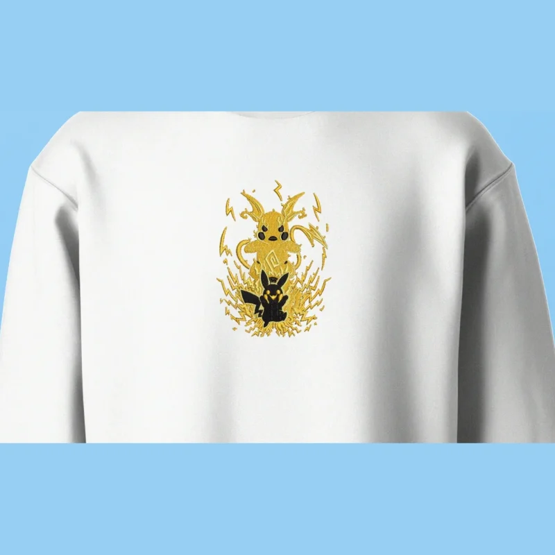 Pikachu Umbreon Thunder | Pokemon | Sweatshirt brodé