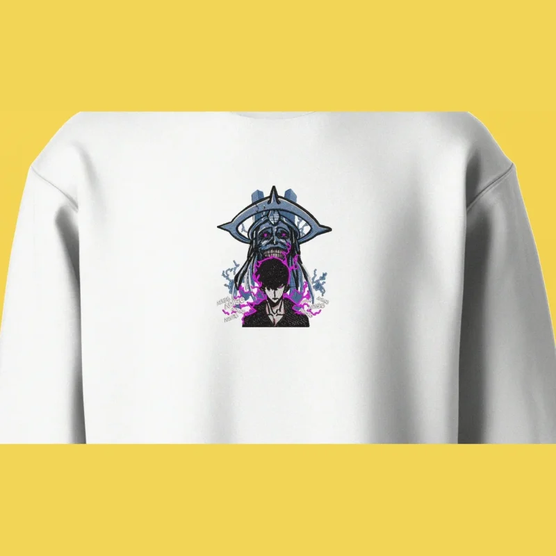 Sung Jinwoo Monarch Rise | Solo Leveling | Sweatshirt brodé