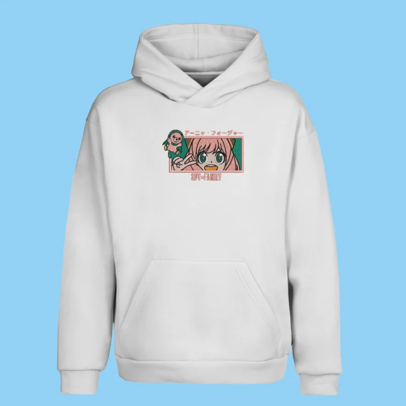 Anya Forger Plush Smile | Spy × Family | Sweat à capuche brodé